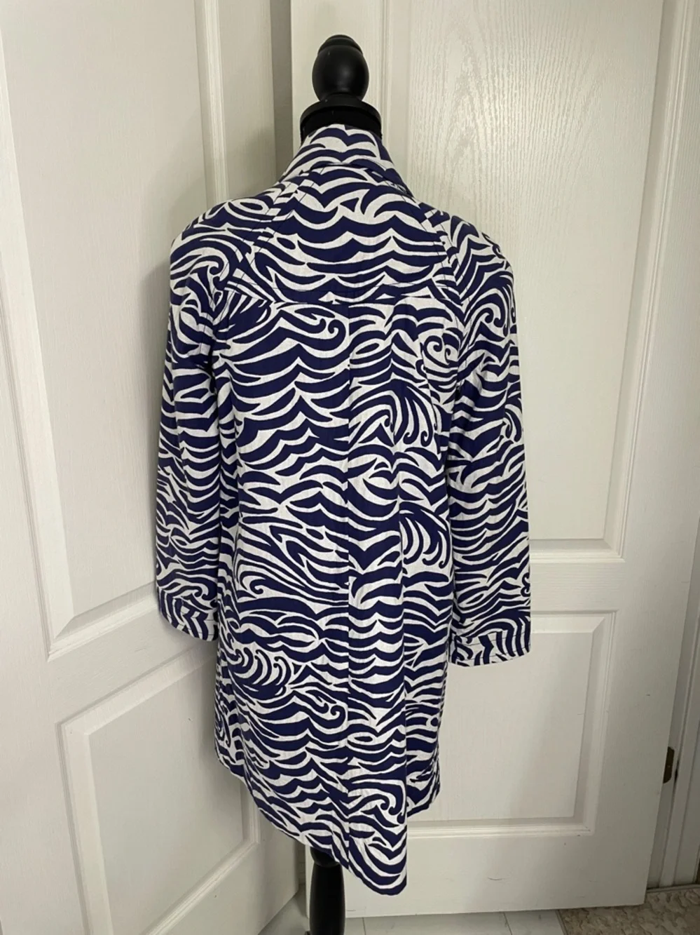 Lilly Pulitzer Dandy coat navy/white XS lightweight like new - Picture 7 of 12